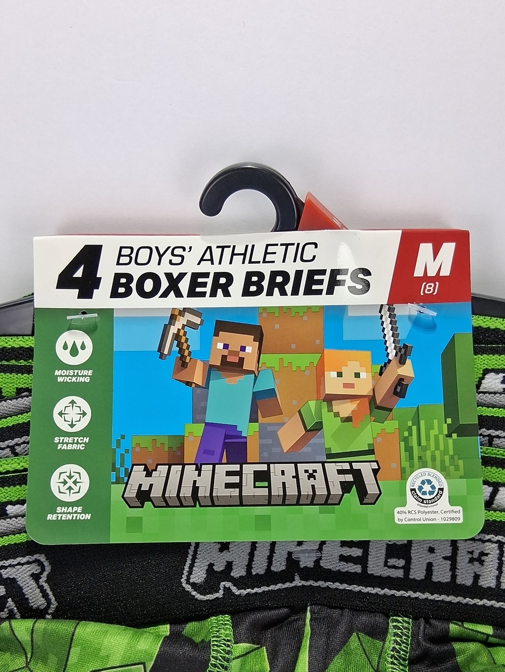 Boys Minecraft Boxer Briefs Size 8 Medium 4 Pack NWT - Picture 2 of 10